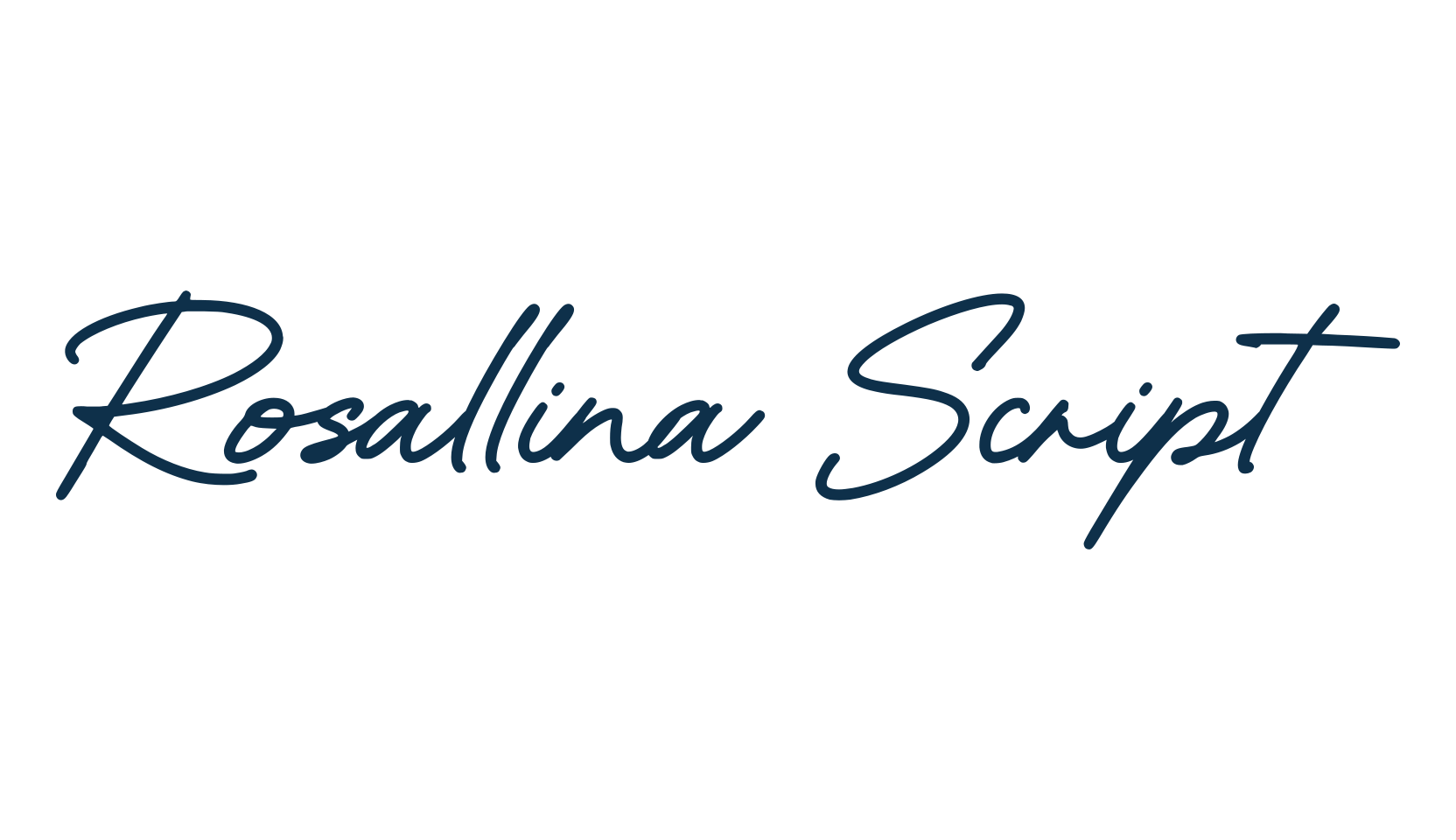 Rosallina Script, script handwritten fancy decorative calligraphy font preview