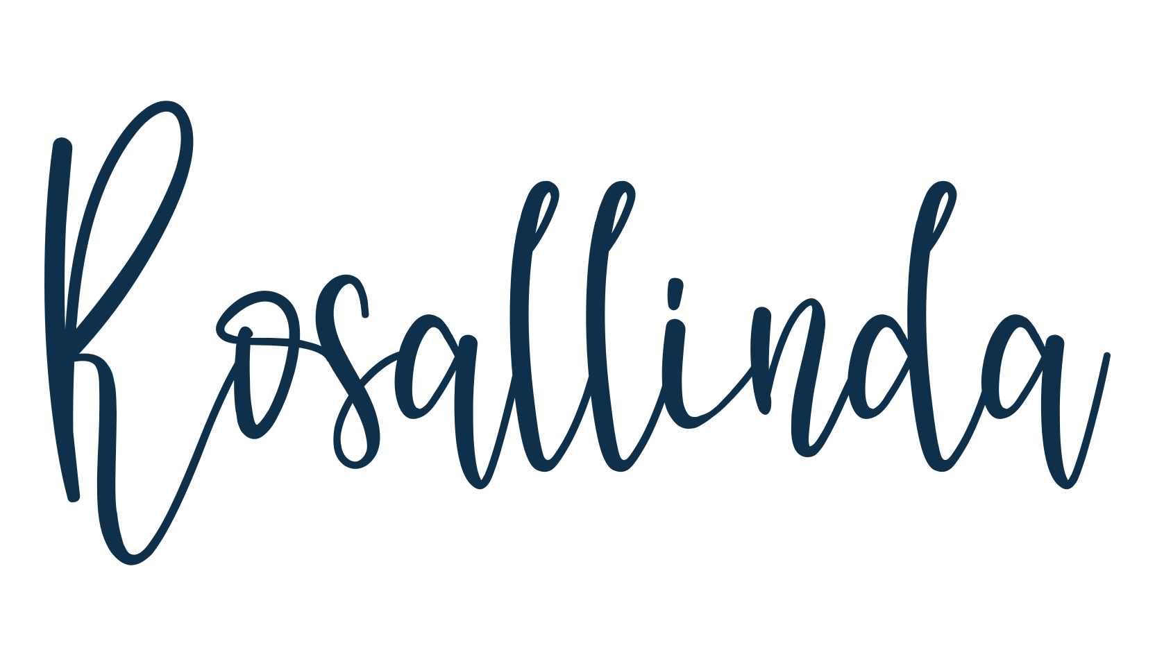 Rosallinda, script handwritten fancy decorative calligraphy font preview