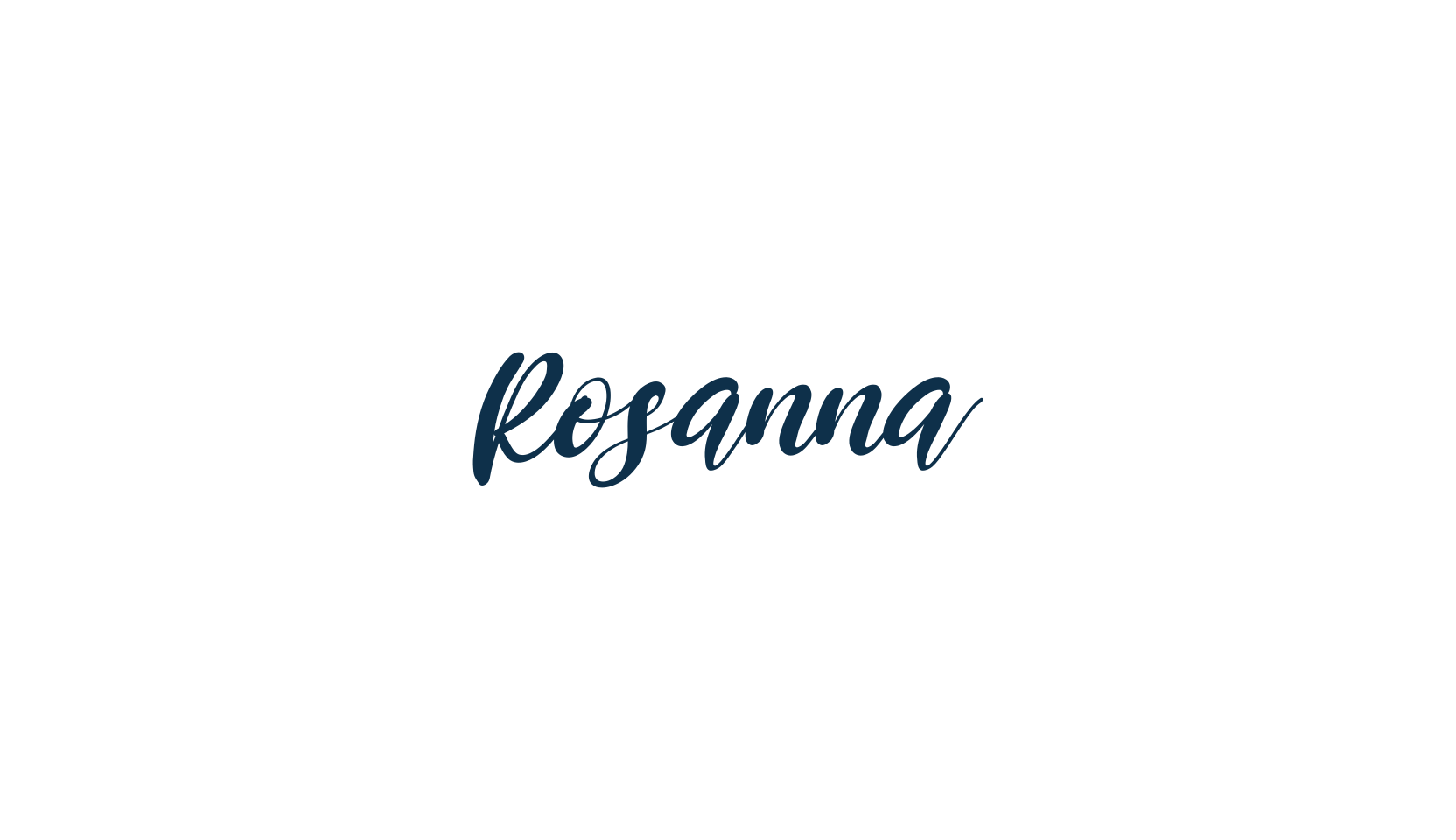 Rosanna, calligraphy font preview
