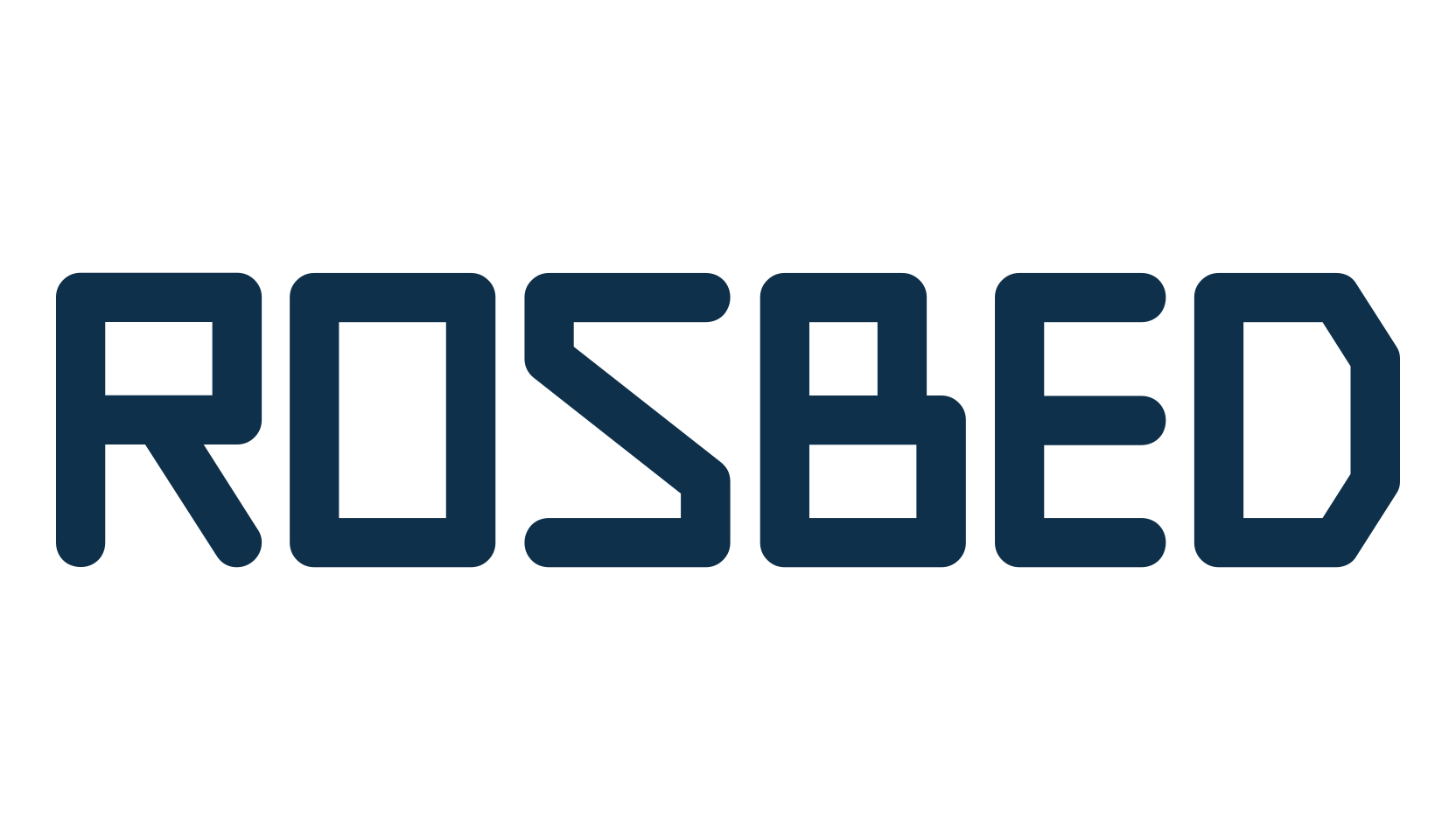 Rosbed, fancy various techno sci-fi font preview