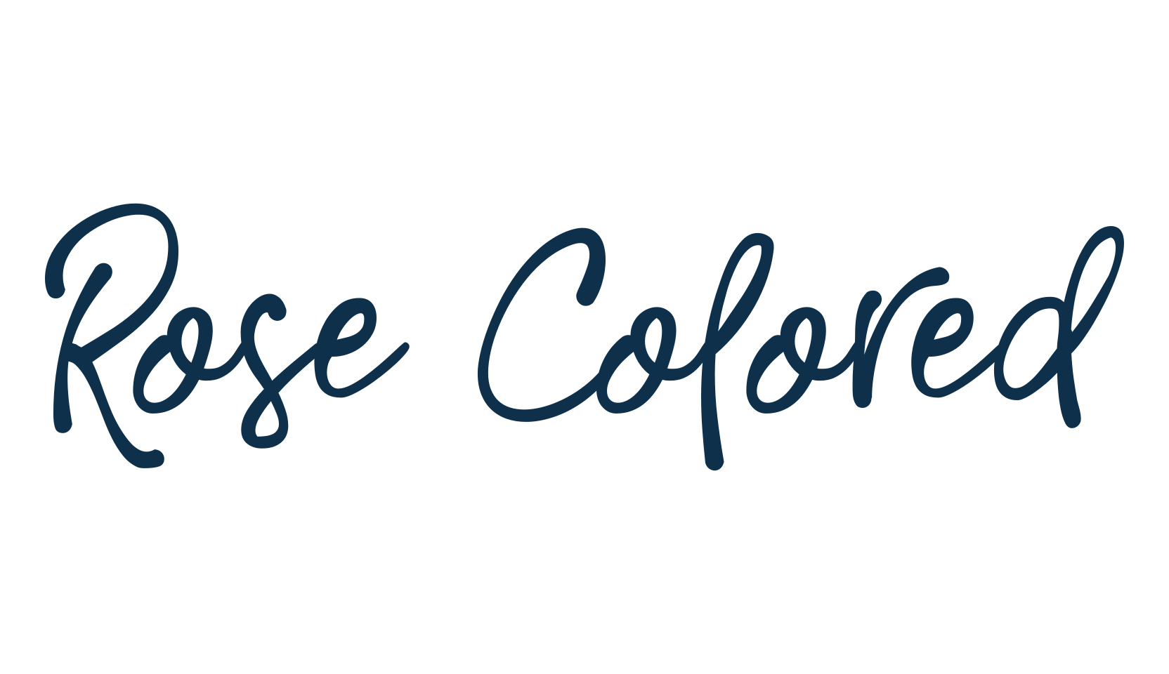 Rose Colored, handwriting font preview