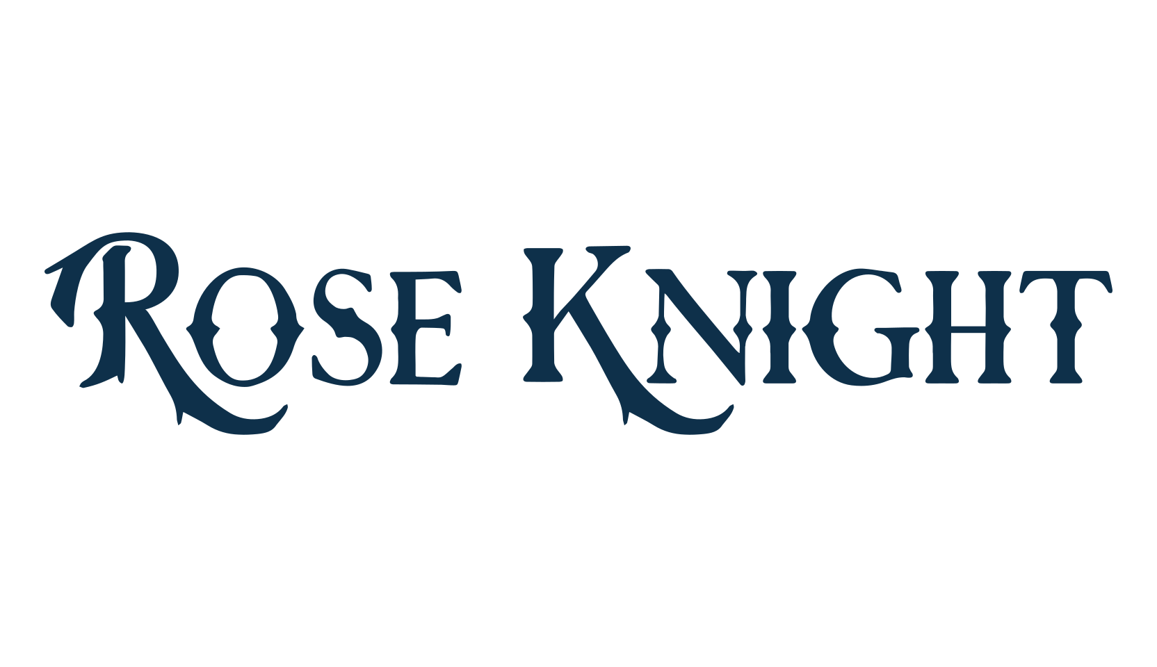 Rose Knight, fancy retro decorative font preview