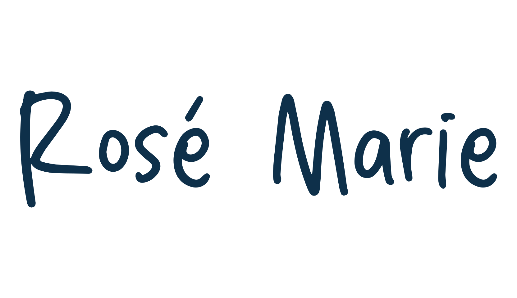 Rosé Marie, handwriting font preview