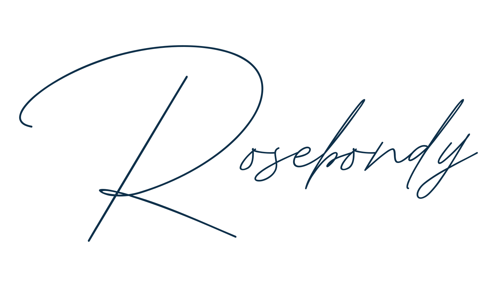 Rosebondy, handwriting font preview