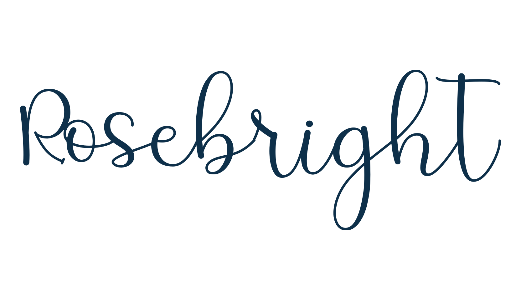 Rosebright, fancy various decorative script calligraphy font preview