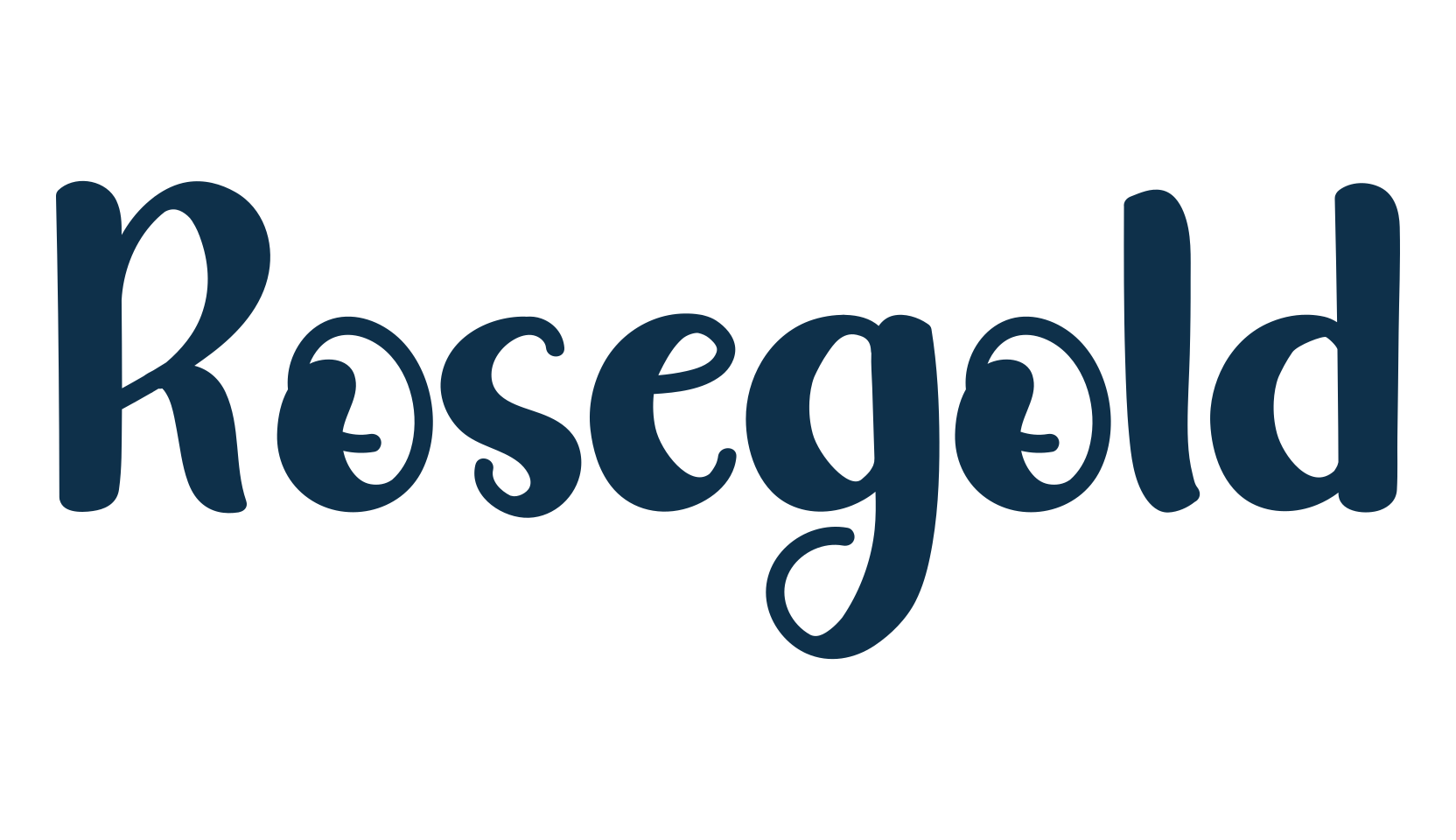 Rosegold, fancy decorative font preview