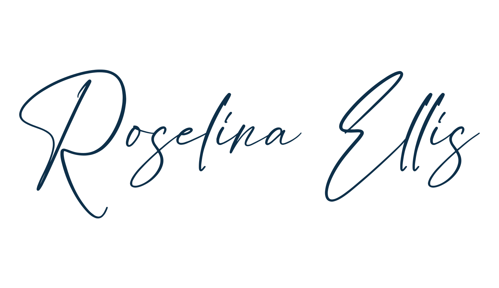 Roselina Ellis, script calligraphy fancy decorative font preview