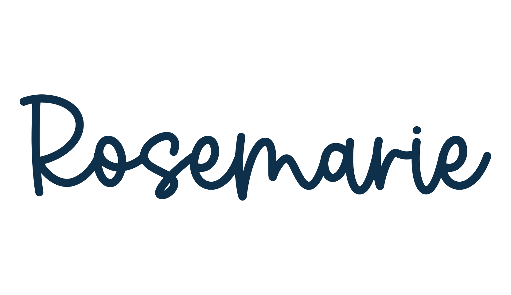 Rosemarie, handwriting font preview