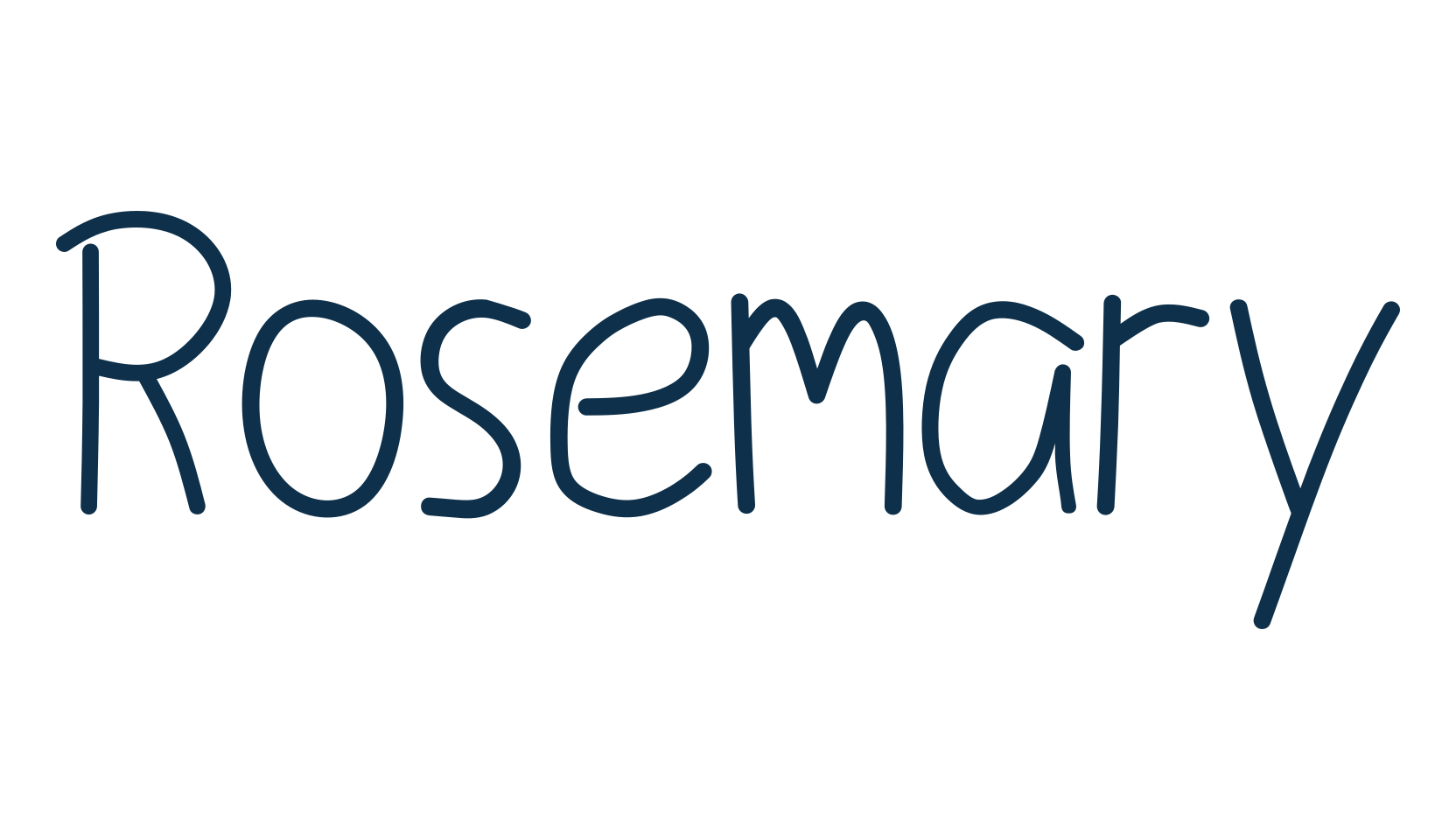 Rosemary (rosemary-3), handwriting font preview