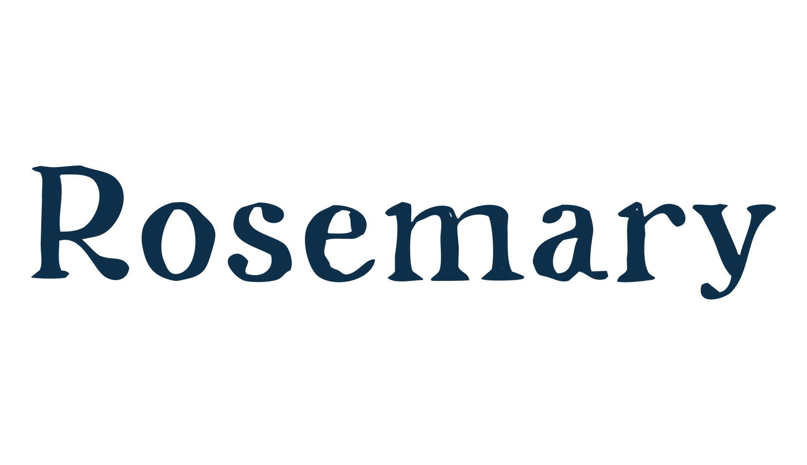 Rosemary (rosemary-4), eroded font preview