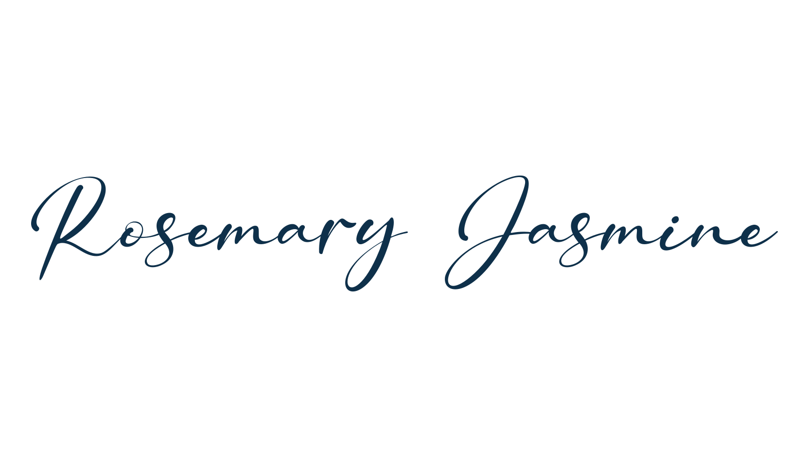 Rosemary Jasmine, script handwritten fancy decorative calligraphy font preview