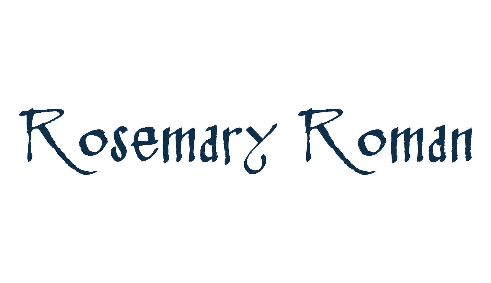 Rosemary Roman, fancy various gothic font preview