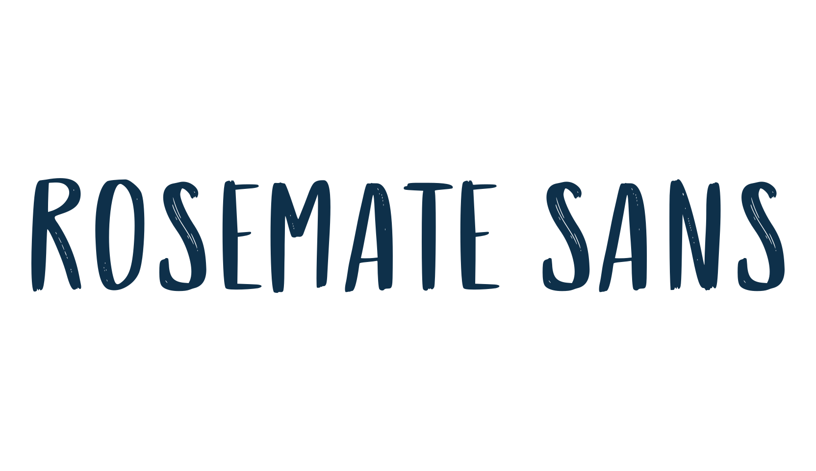 Rosemate Sans, script brush fancy decorative calligraphy font preview