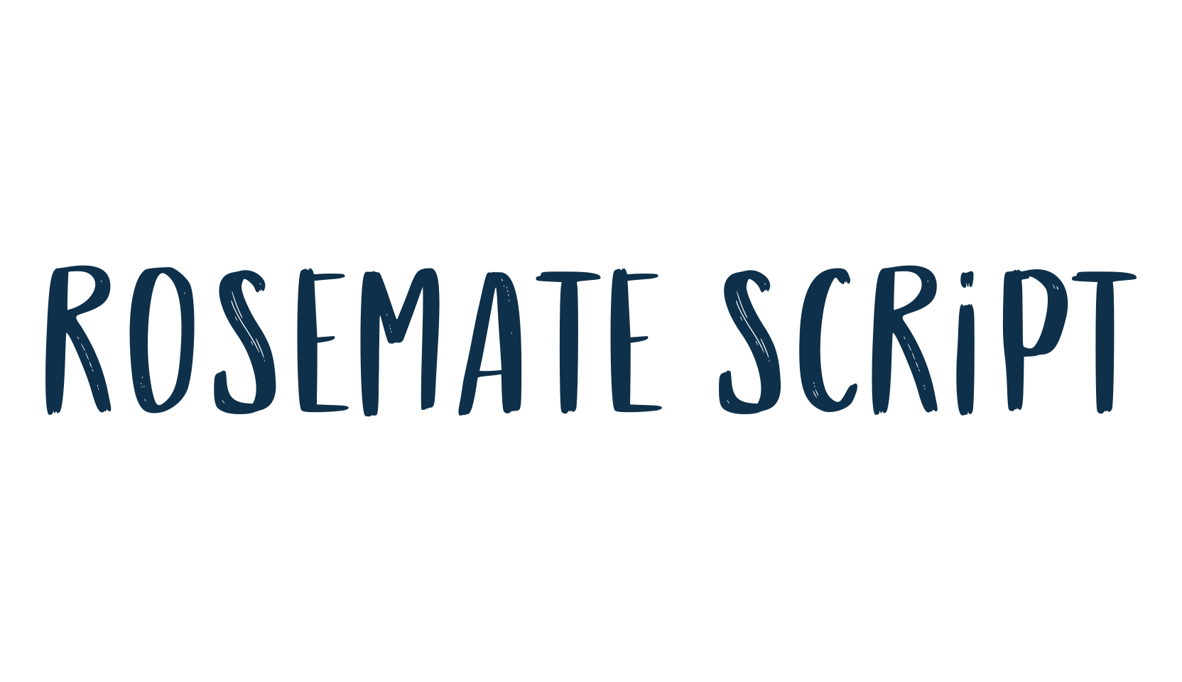 Rosemate Script, calligraphy font preview