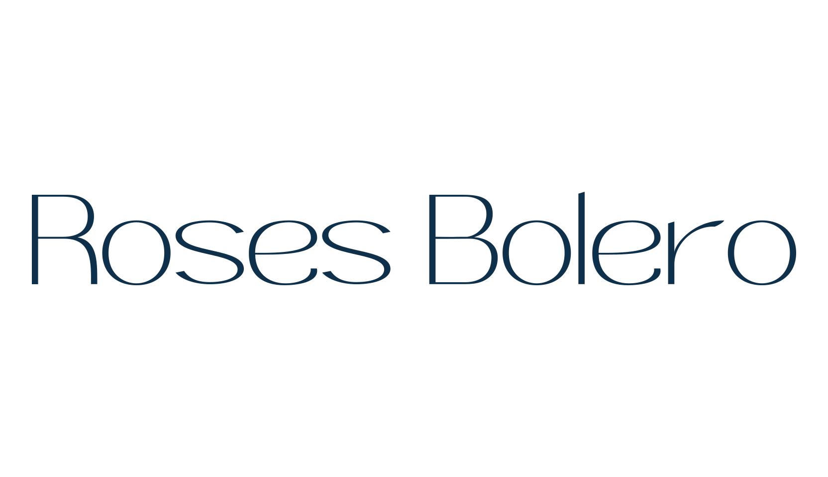 Roses Bolero, basic sans serif font preview