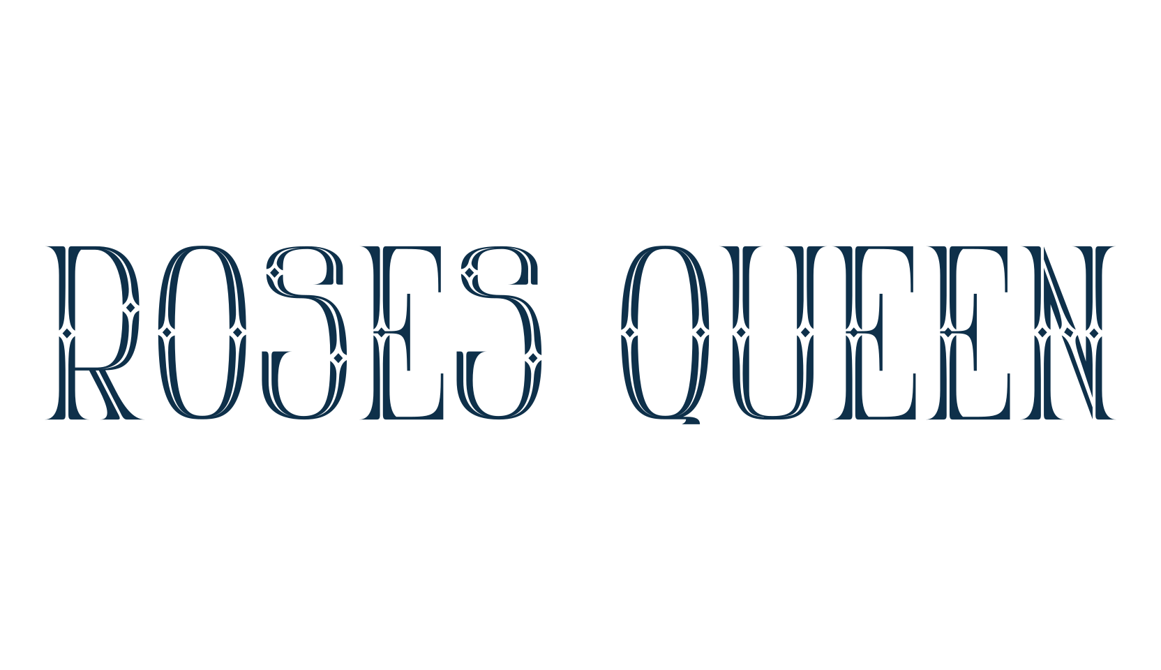 Roses Queen, fancy retro decorative font preview
