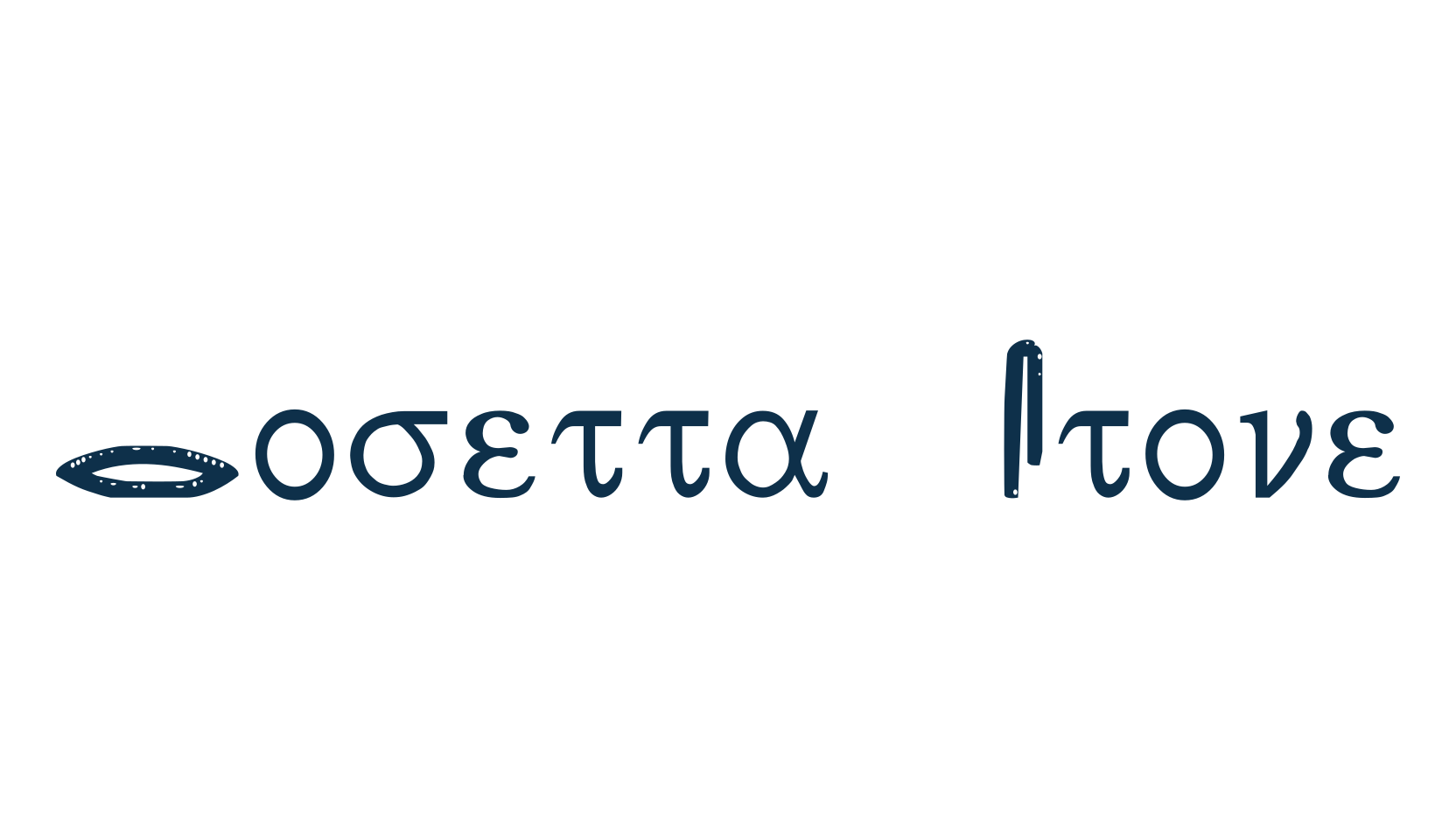 Rosetta Stone, display market font preview