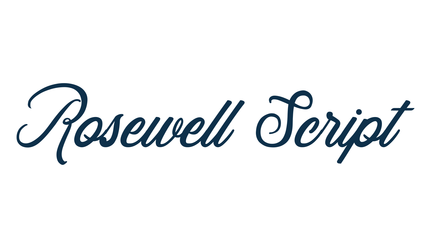 Rosewell Script, fancy old school decorative script calligraphy font preview