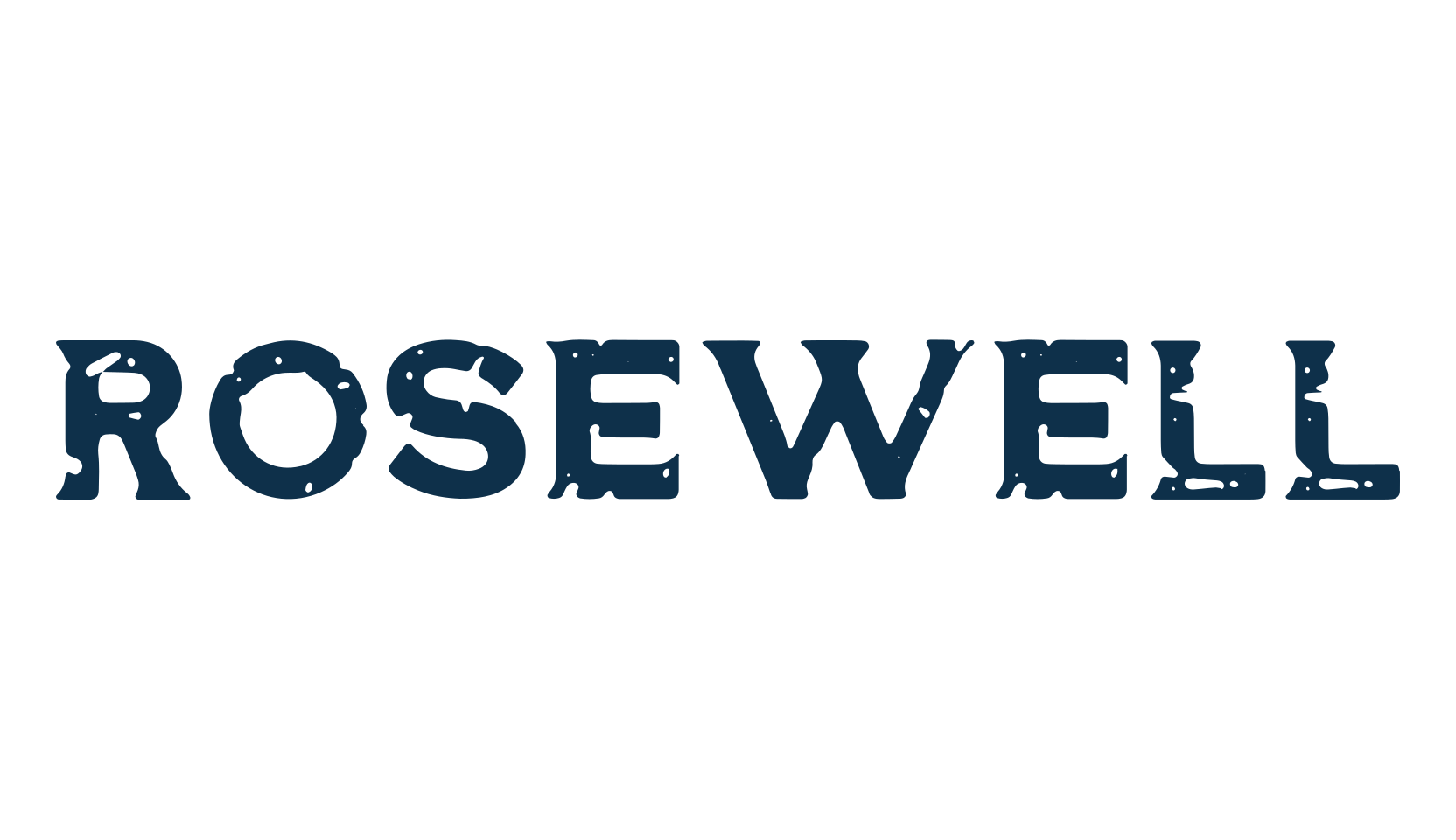 Rosewell, eroded font preview