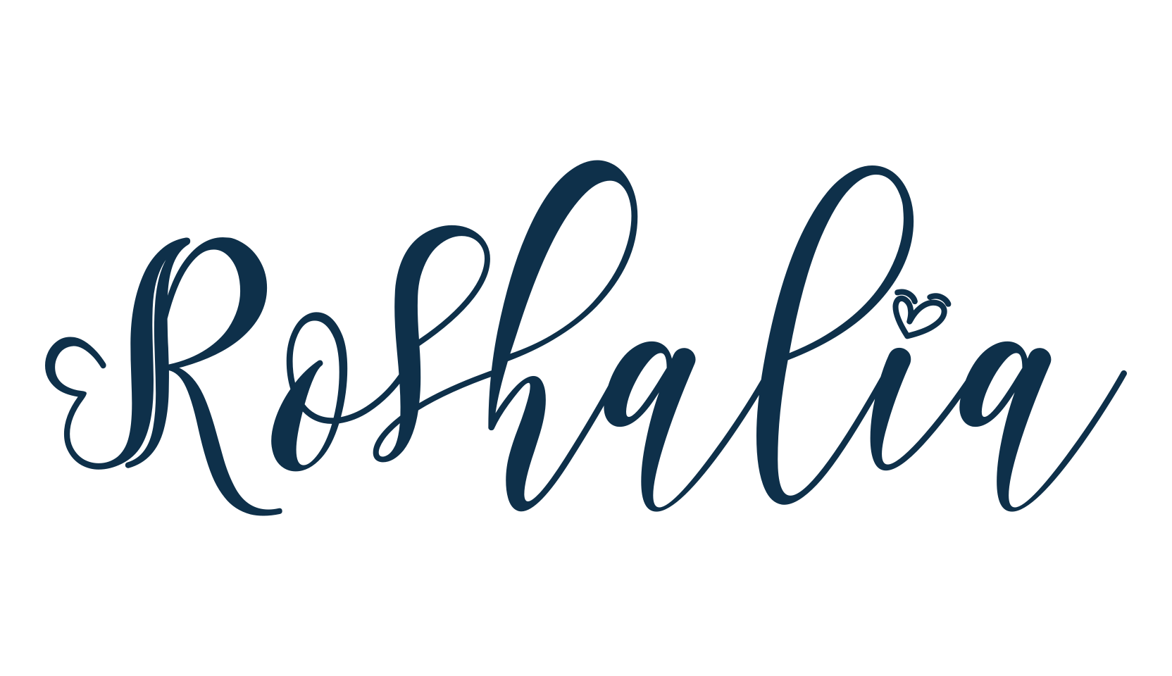 Roshalia, calligraphy font preview