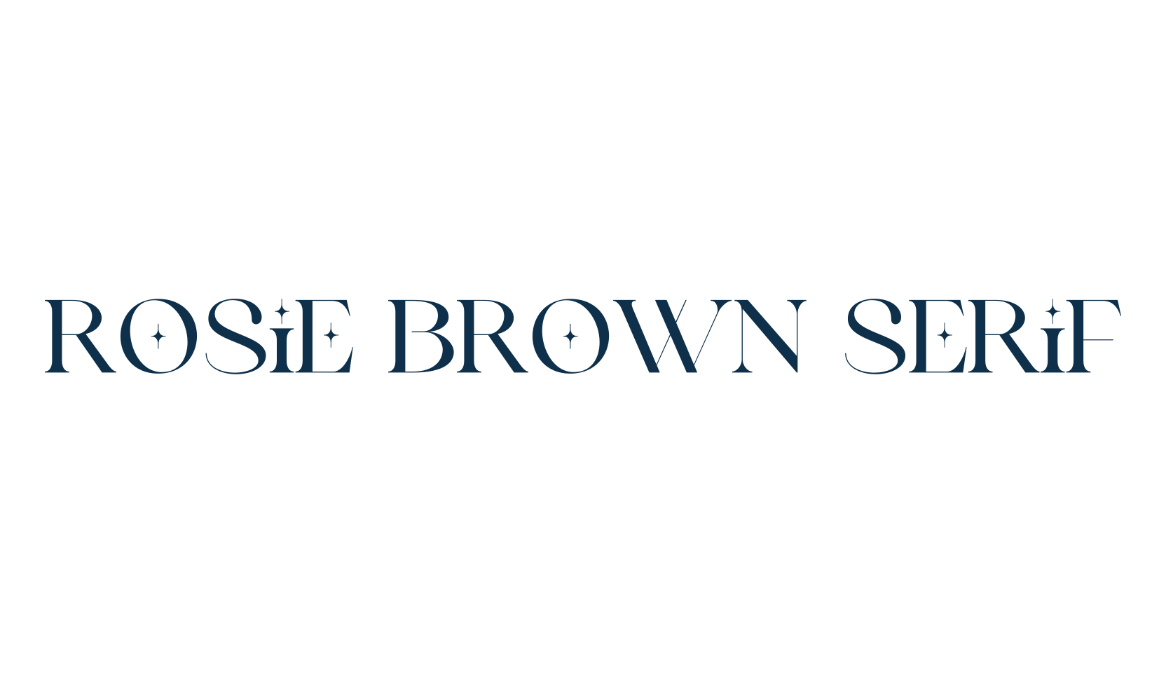 Rosie Brown Serif, serif font preview