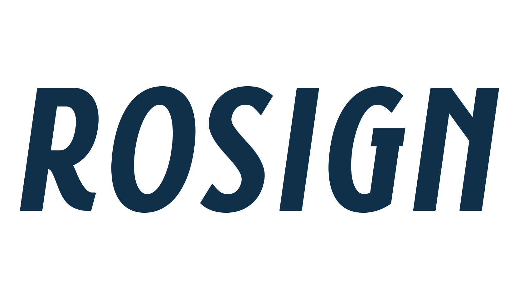 Rosign, basic sans serif font preview