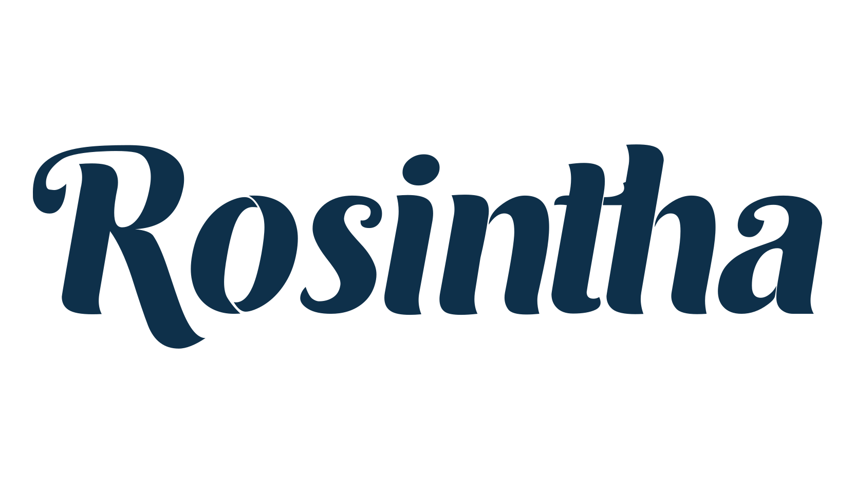 Rosintha, fancy retro decorative font preview