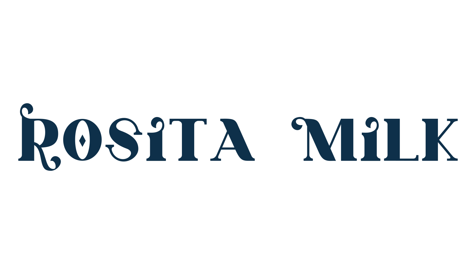 Rosita Milk, fancy retro decorative font preview