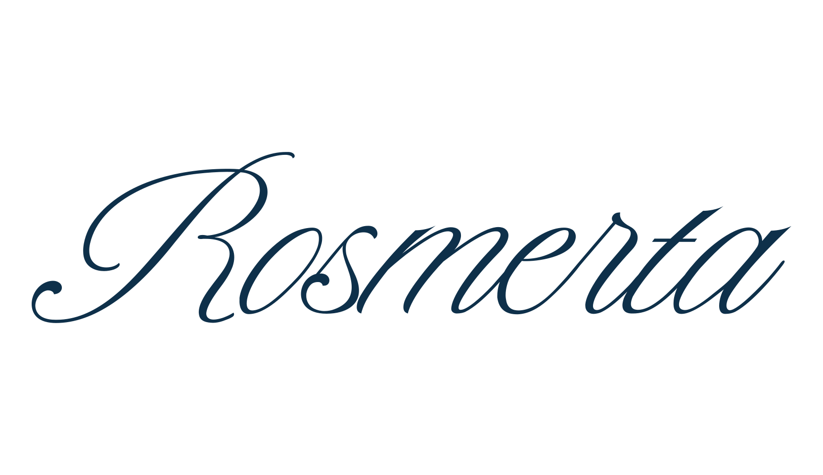 Rosmerta, script calligraphy fancy decorative font preview