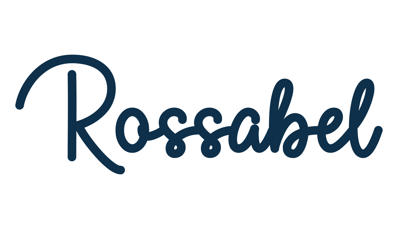 Rossabel, script calligraphy fancy decorative font preview