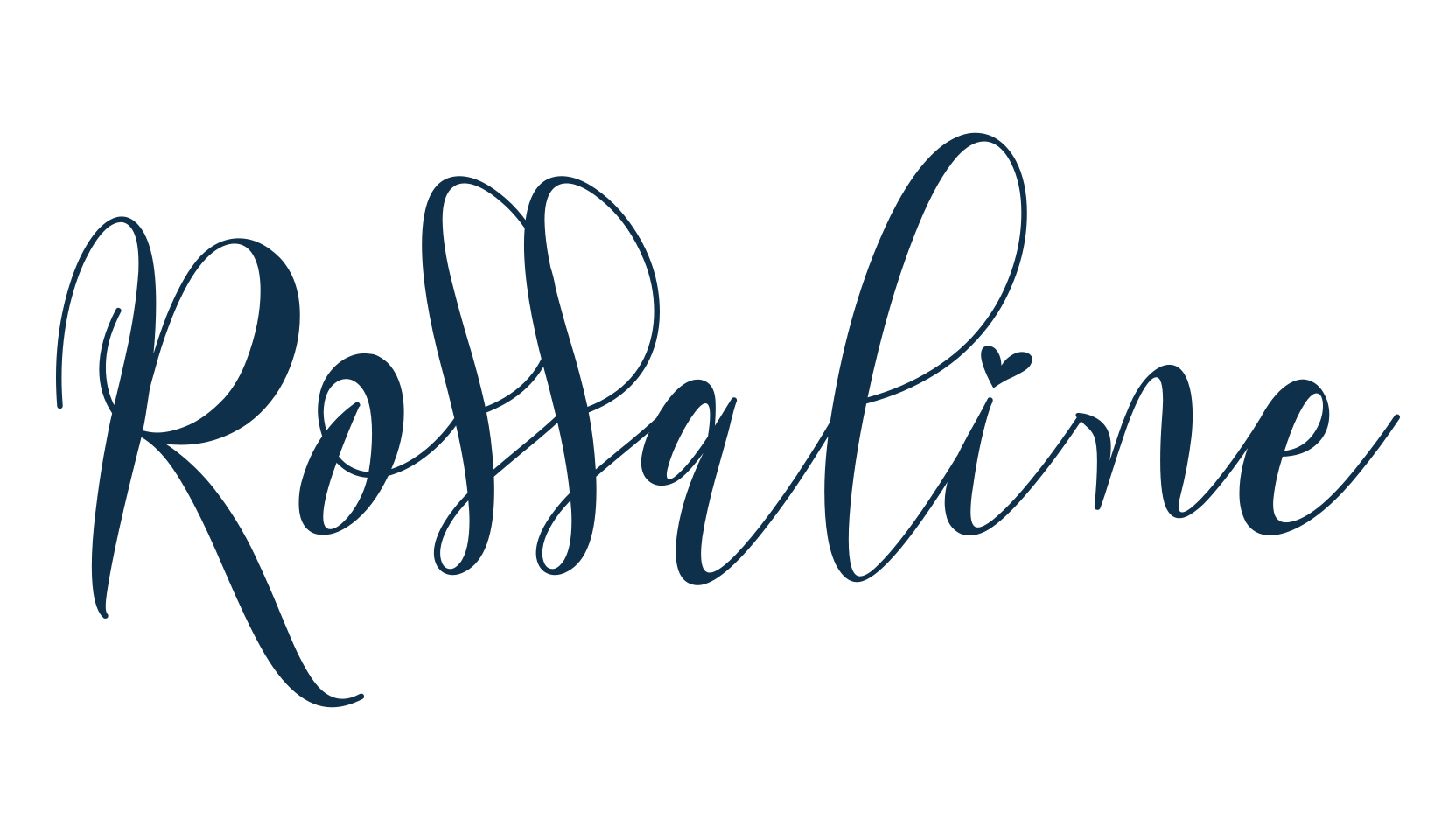 Rossaline, calligraphy font preview