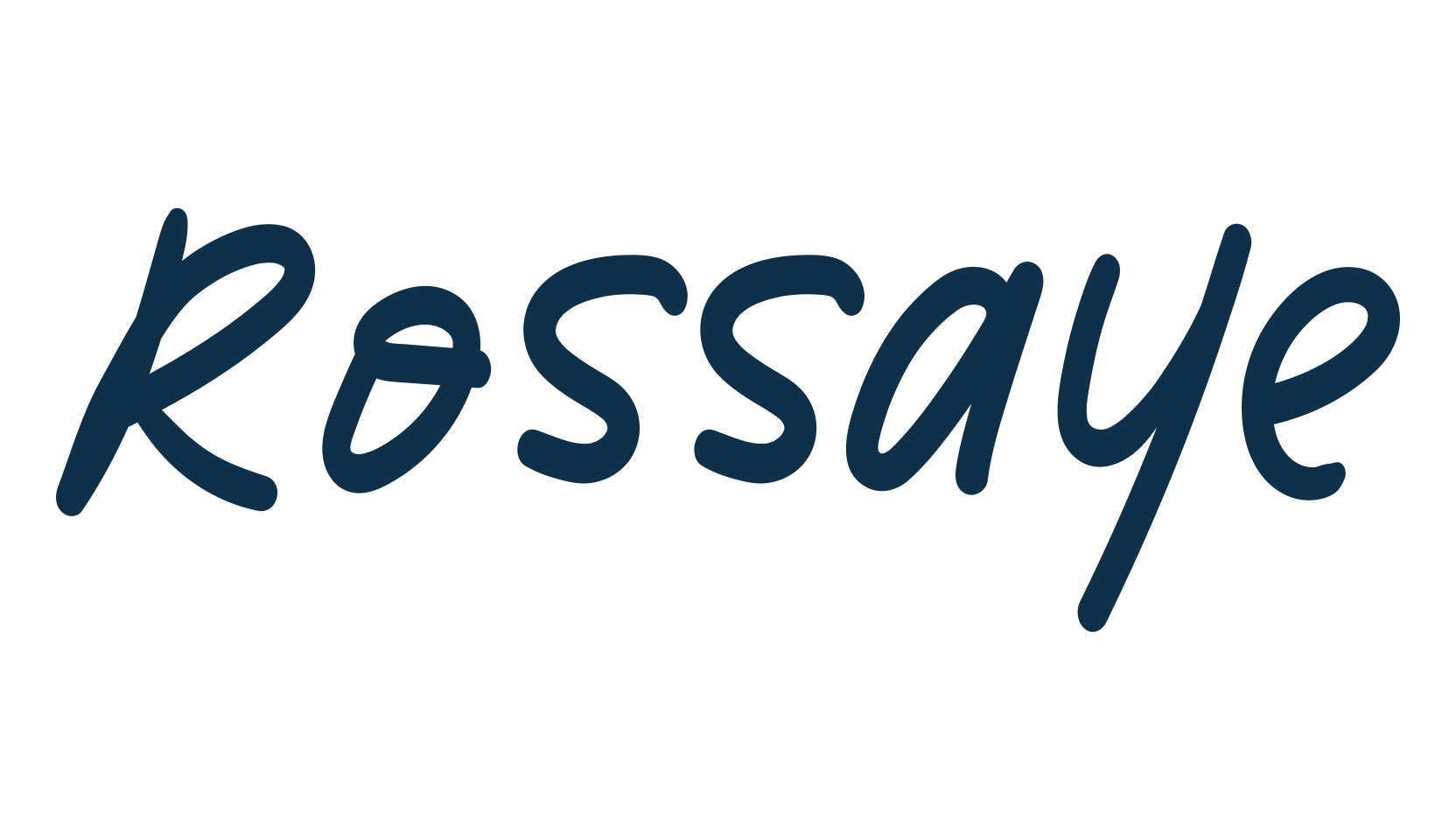 Rossaye, handwriting font preview