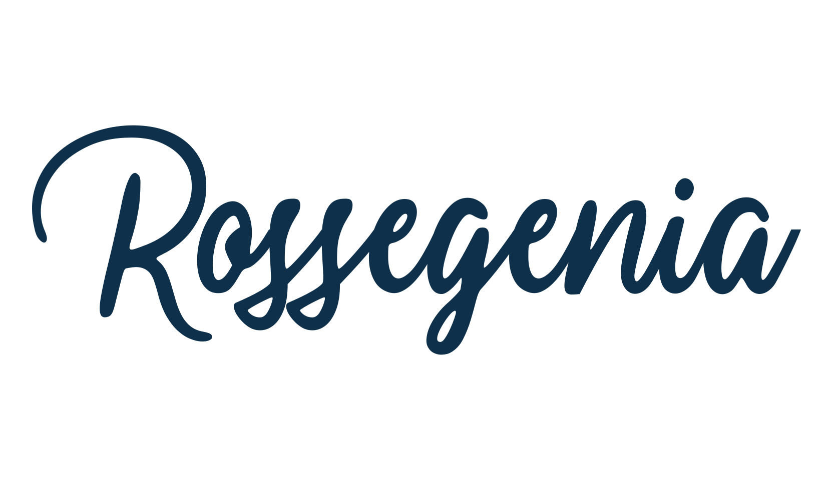 Rossegenia, script handwritten fancy decorative calligraphy font preview