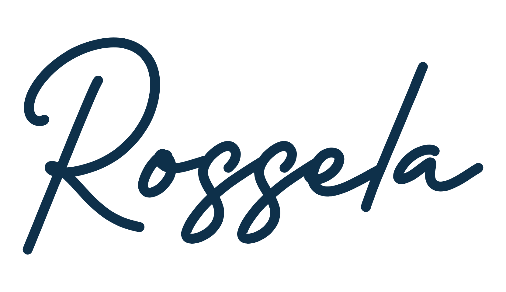 Rossela, handwriting font preview