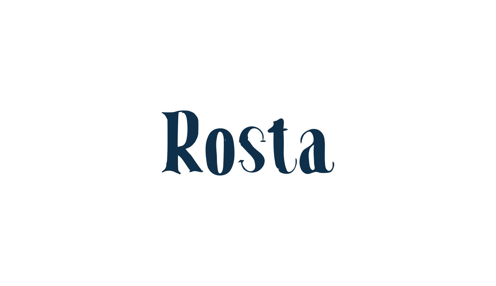 Rosta (rosta), fancy various decorative font preview