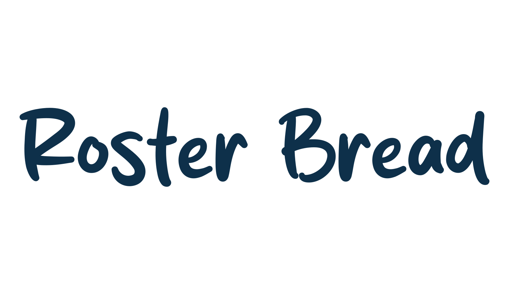 Roster Bread, script handwritten fancy decorative calligraphy font preview