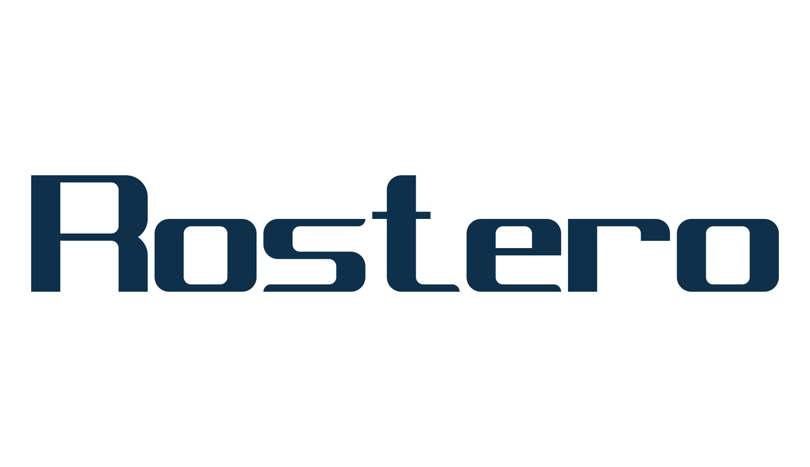 Rostero, basic sans serif font preview