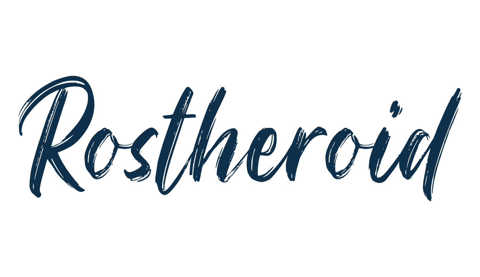Rostheroid, script brush fancy decorative calligraphy font preview