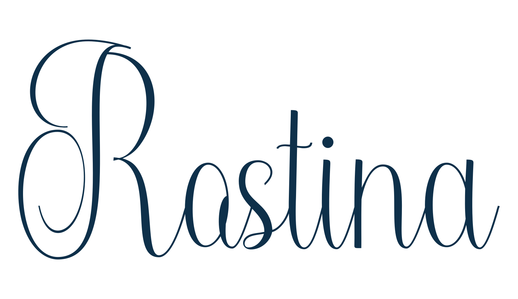 Rostina, script calligraphy fancy decorative font preview