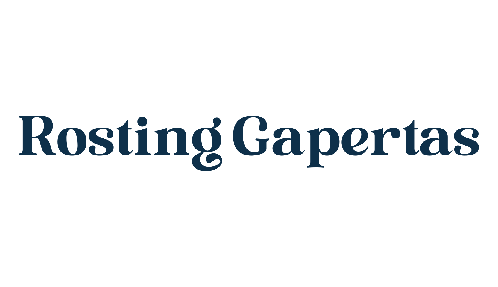 Rosting Gapertas, serif font preview