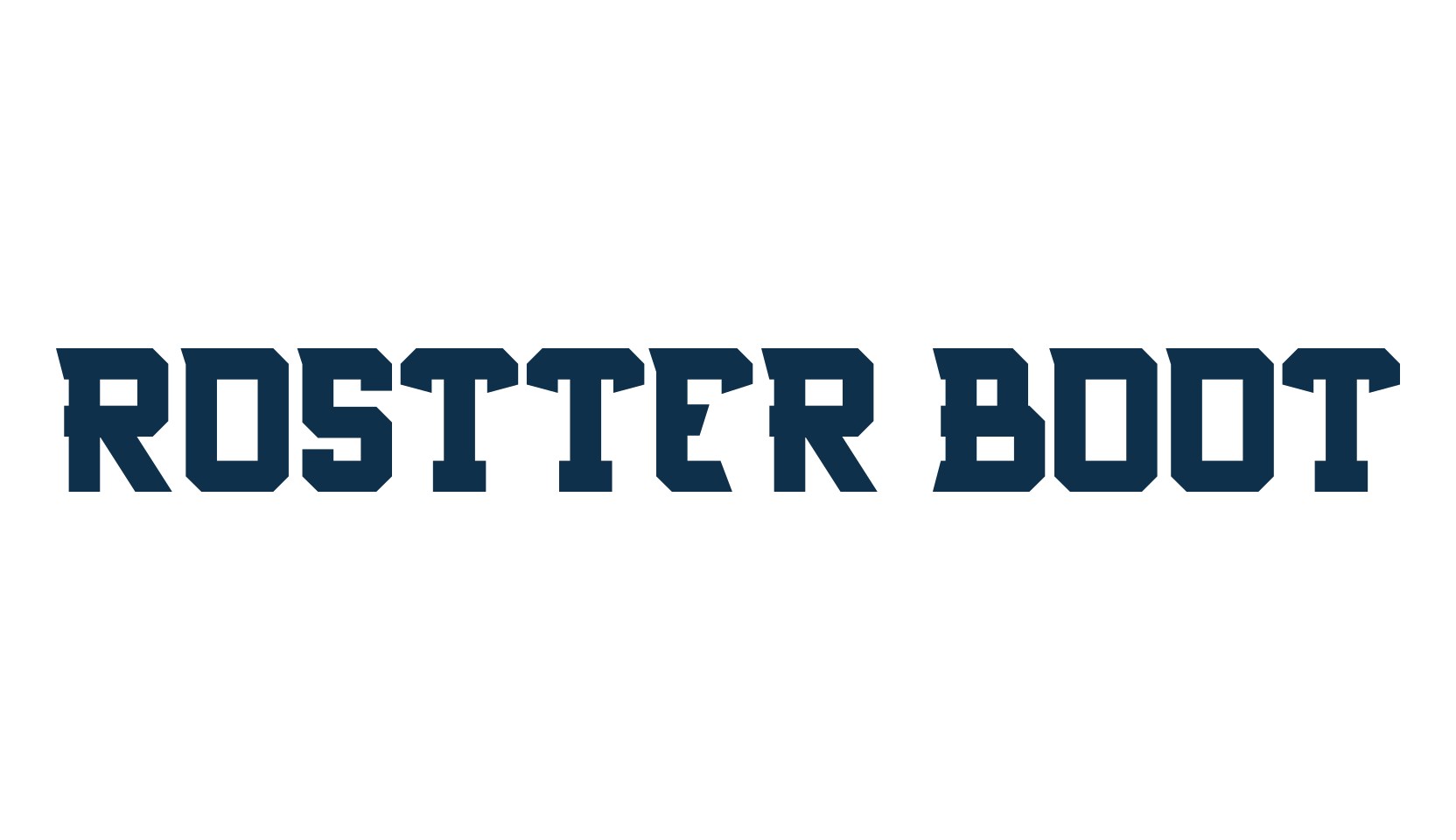Rostter Boot, fancy various techno sci-fi font preview