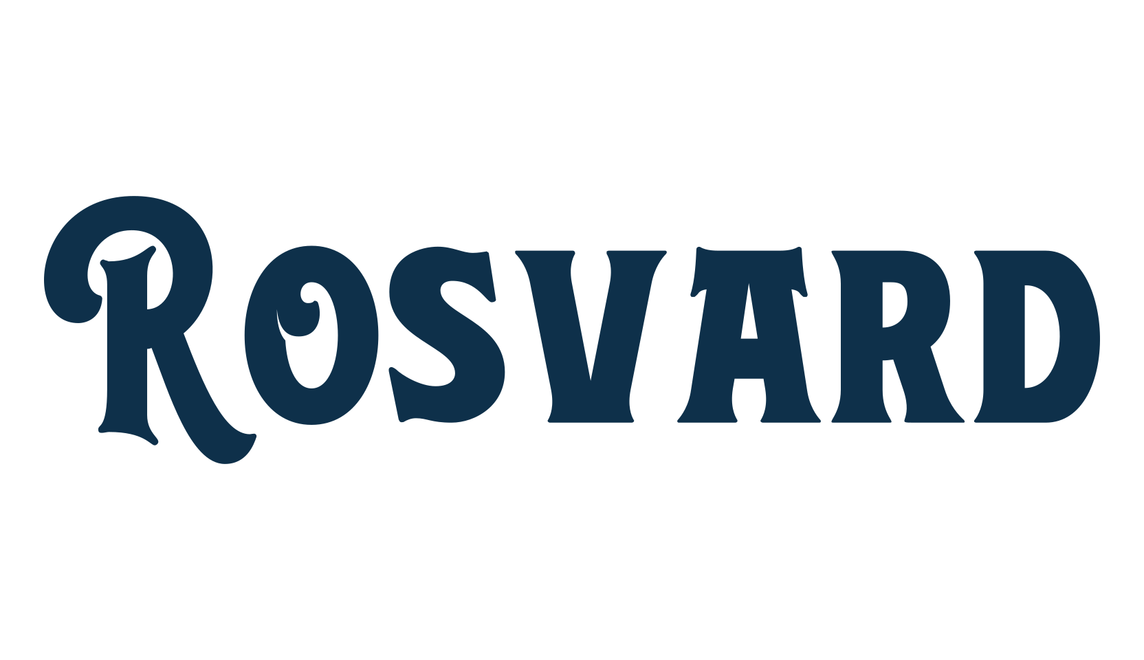 Rosvard, fancy retro decorative font preview