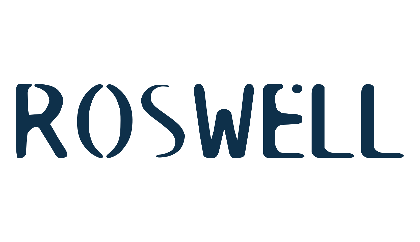 Roswell, fancy various decorative font preview