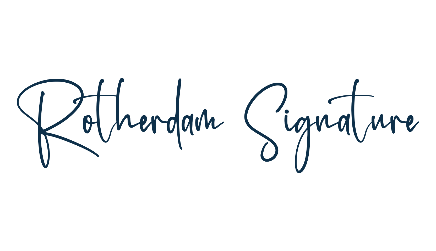 Rotherdam Signature, handwriting font preview