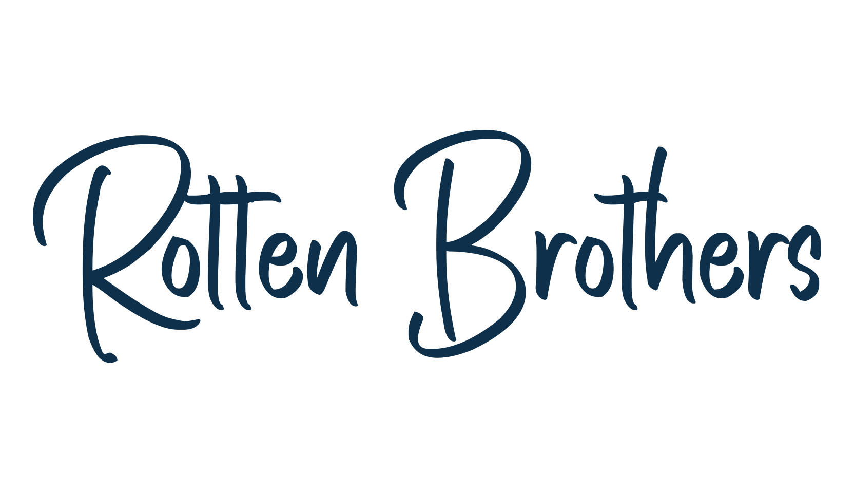 Rotten Brothers, script handwritten fancy decorative calligraphy font preview