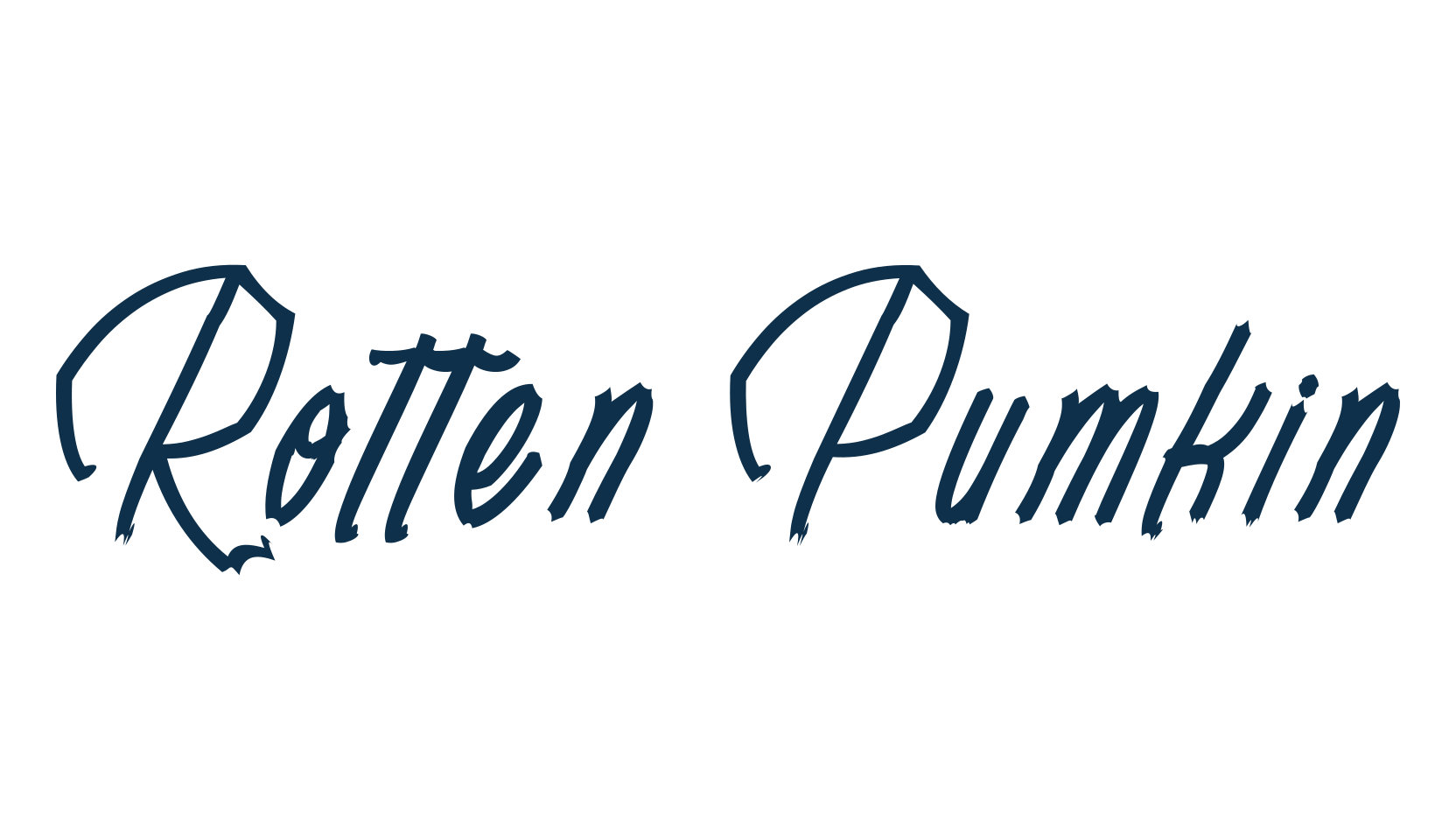 Rotten Pumkin, fancy decorative font preview