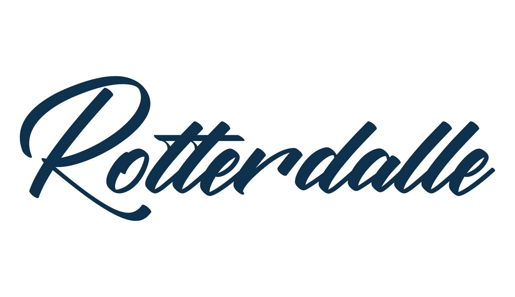 Rotterdalle, calligraphy font preview
