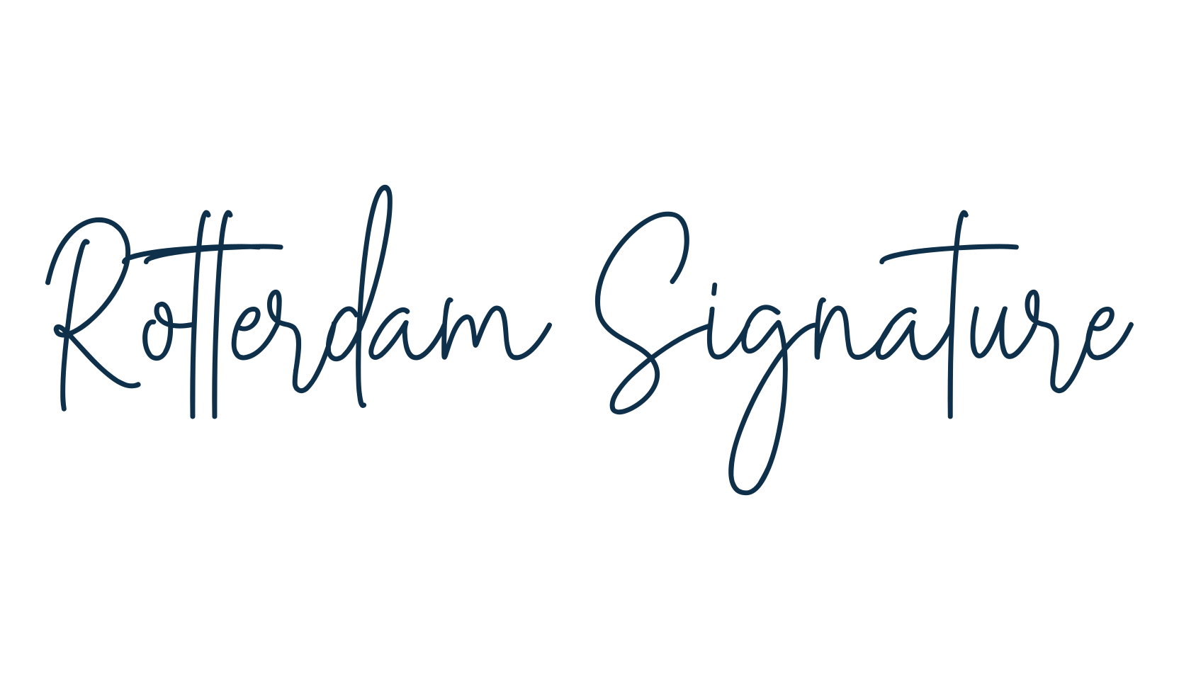 Rotterdam Signature, script handwritten fancy decorative calligraphy font preview