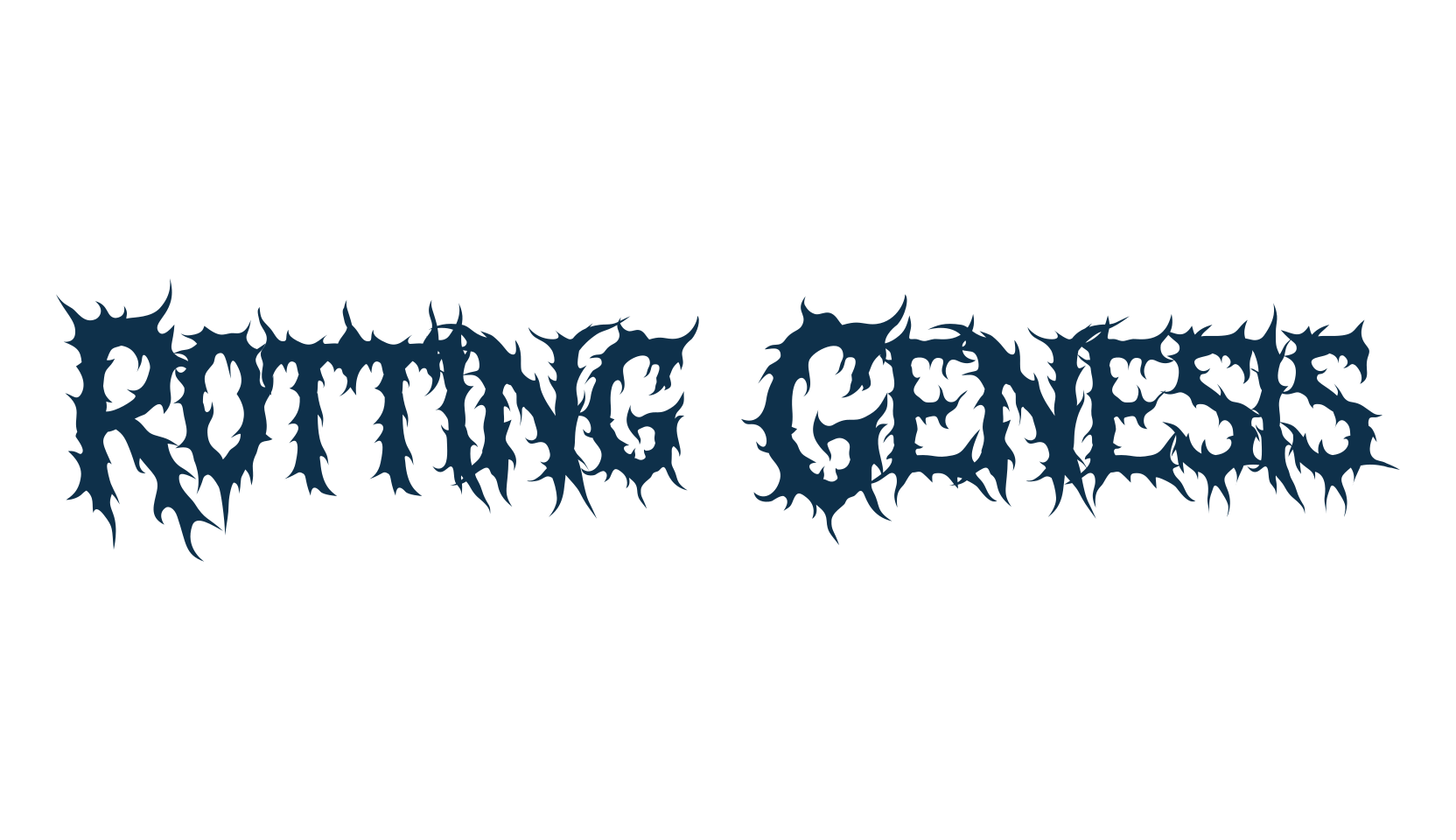 Rotting Genesis, modern font preview