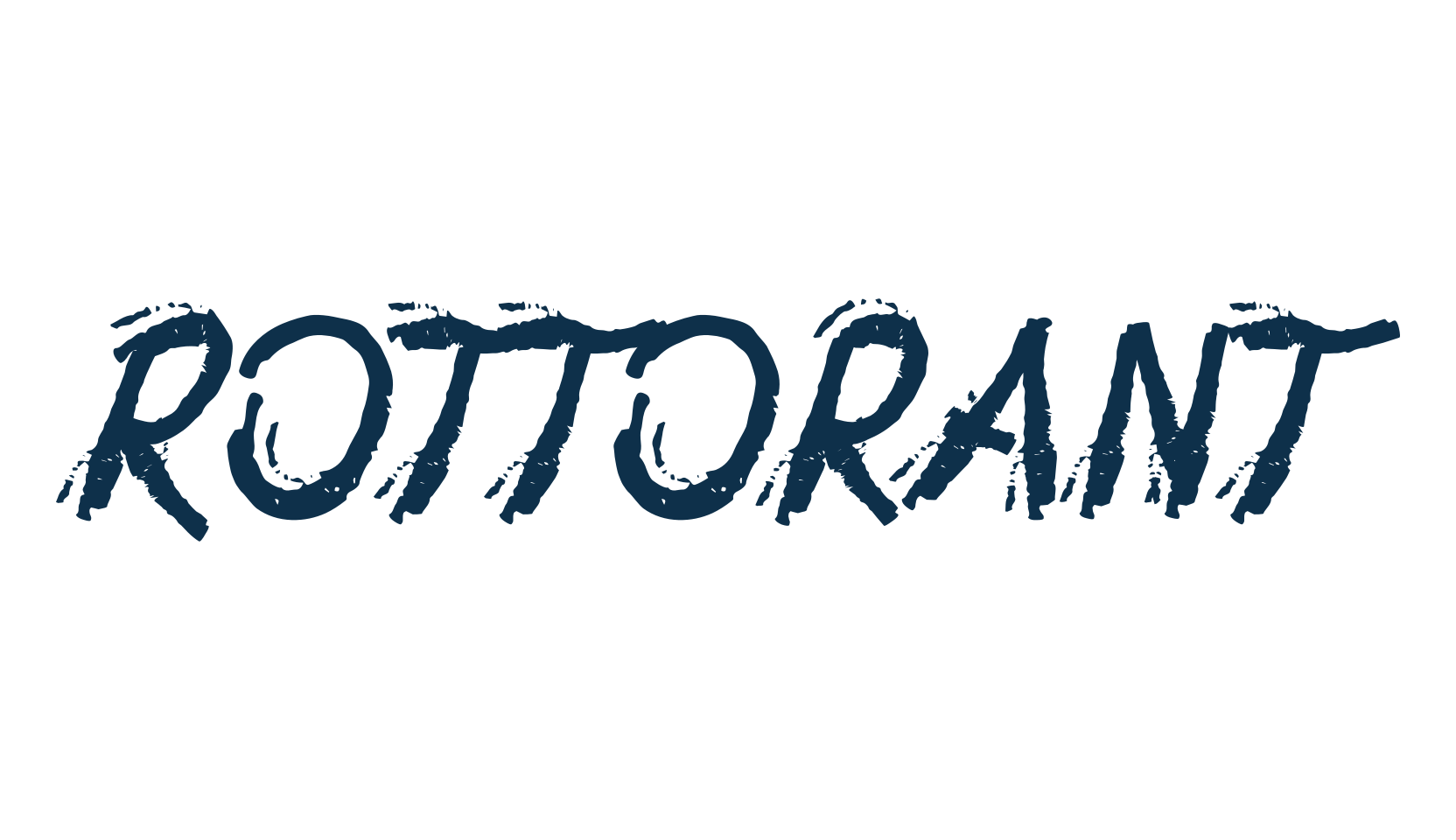 Rottorant, brush font preview